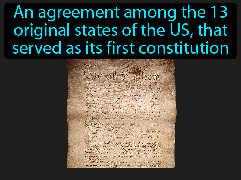 Articles Of Confederation Definition