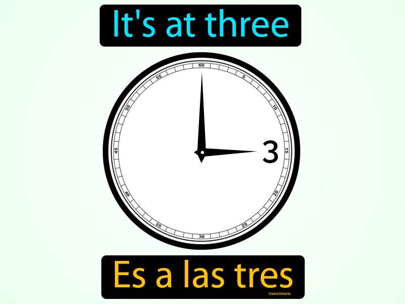 Es A Las Tres Definition